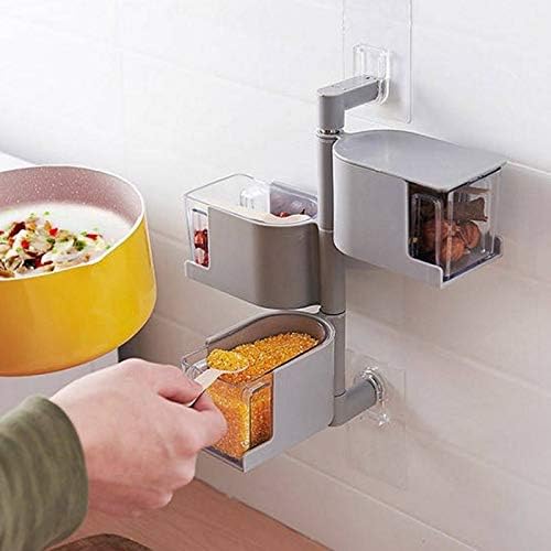 3 Layers Sticking Rotary Seasoning Kitchen Organizor