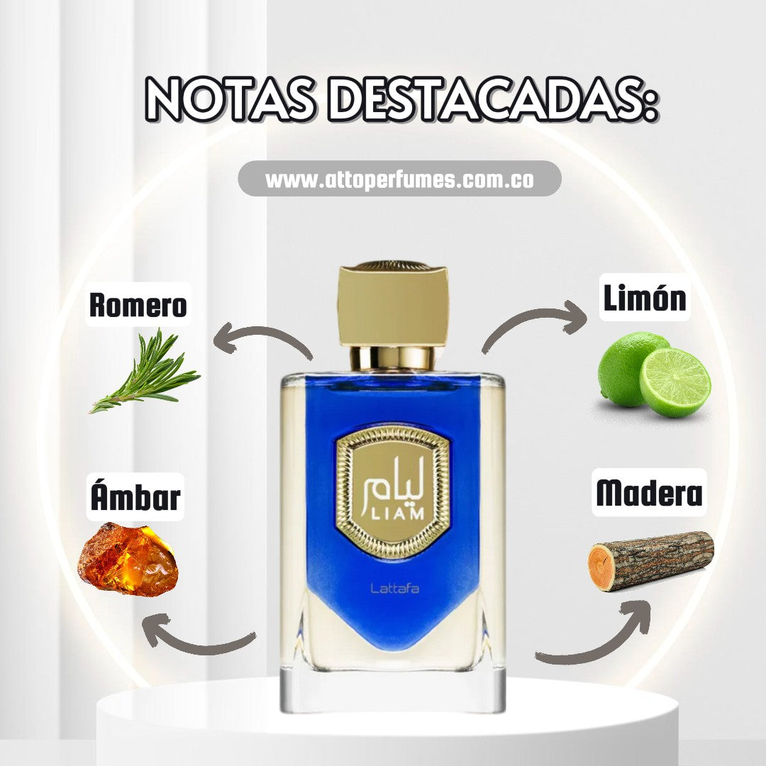 Lattafa Liam Blue Shine 100ml EDP Hombre